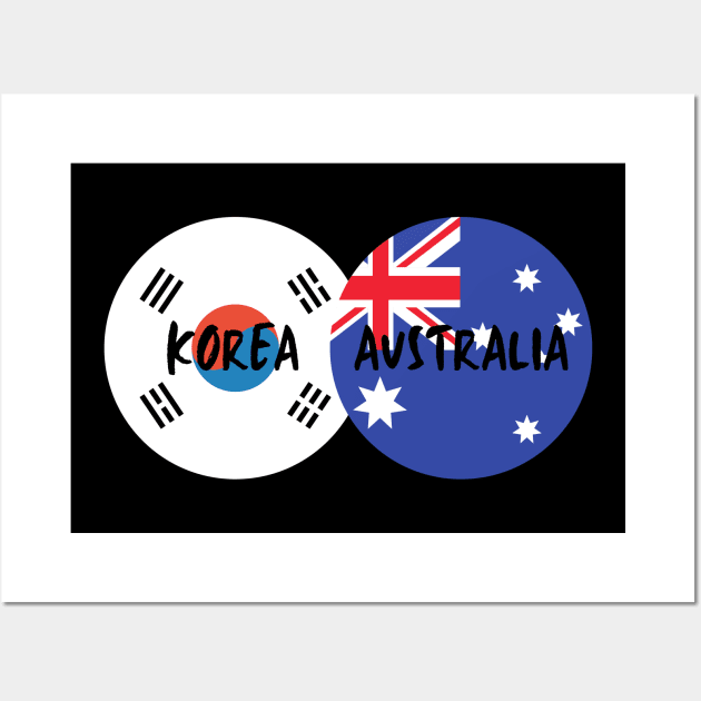 Korean Australian - Korea, Australia Wall Art by The Korean Rage